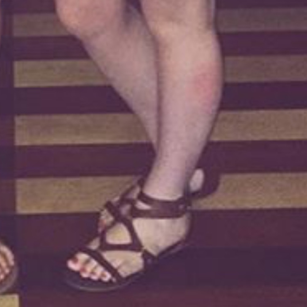 Brown strapped sandals